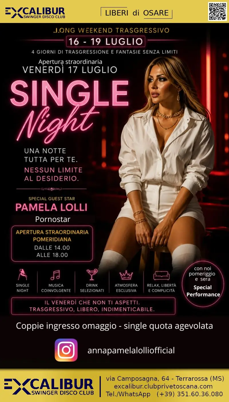 Swinger club prive evento Single Night